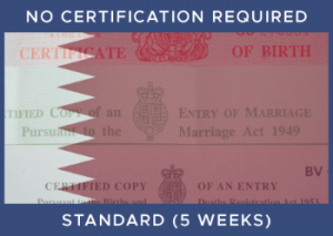 QATAR Standard - No Certification